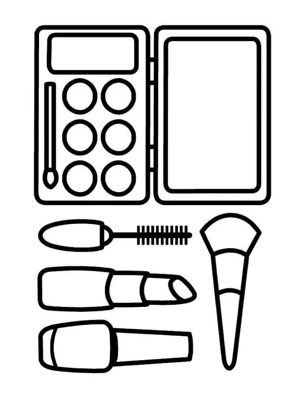 Раскраска косметика для девочек. Раскраска косметика. Косметика раскраска для девочек. Косметика раскраска для детей. Раскраска набор косметики.