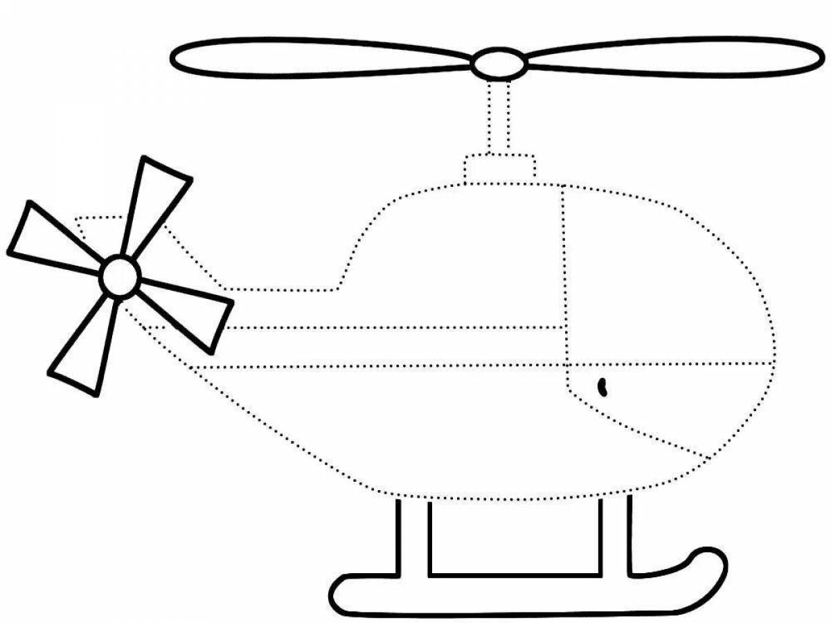 Вертолет для малышей рисунок