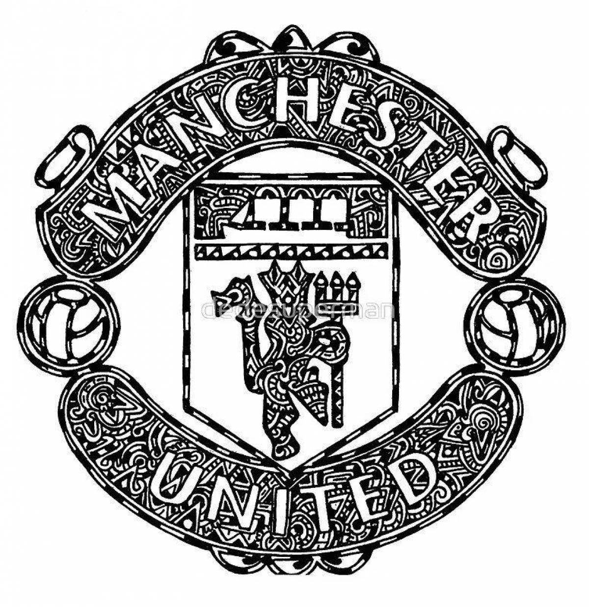 Раскраска Манчестер Юнайтед