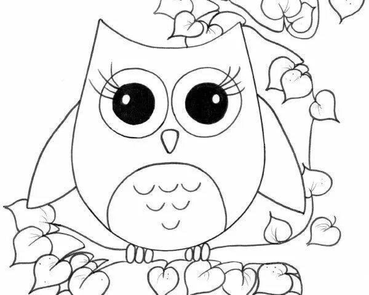 Невероятная хип-хоп раскраска owlet