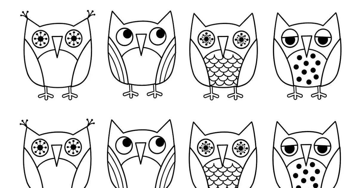 Outstanding Hip Hop Owlet Coloring Page