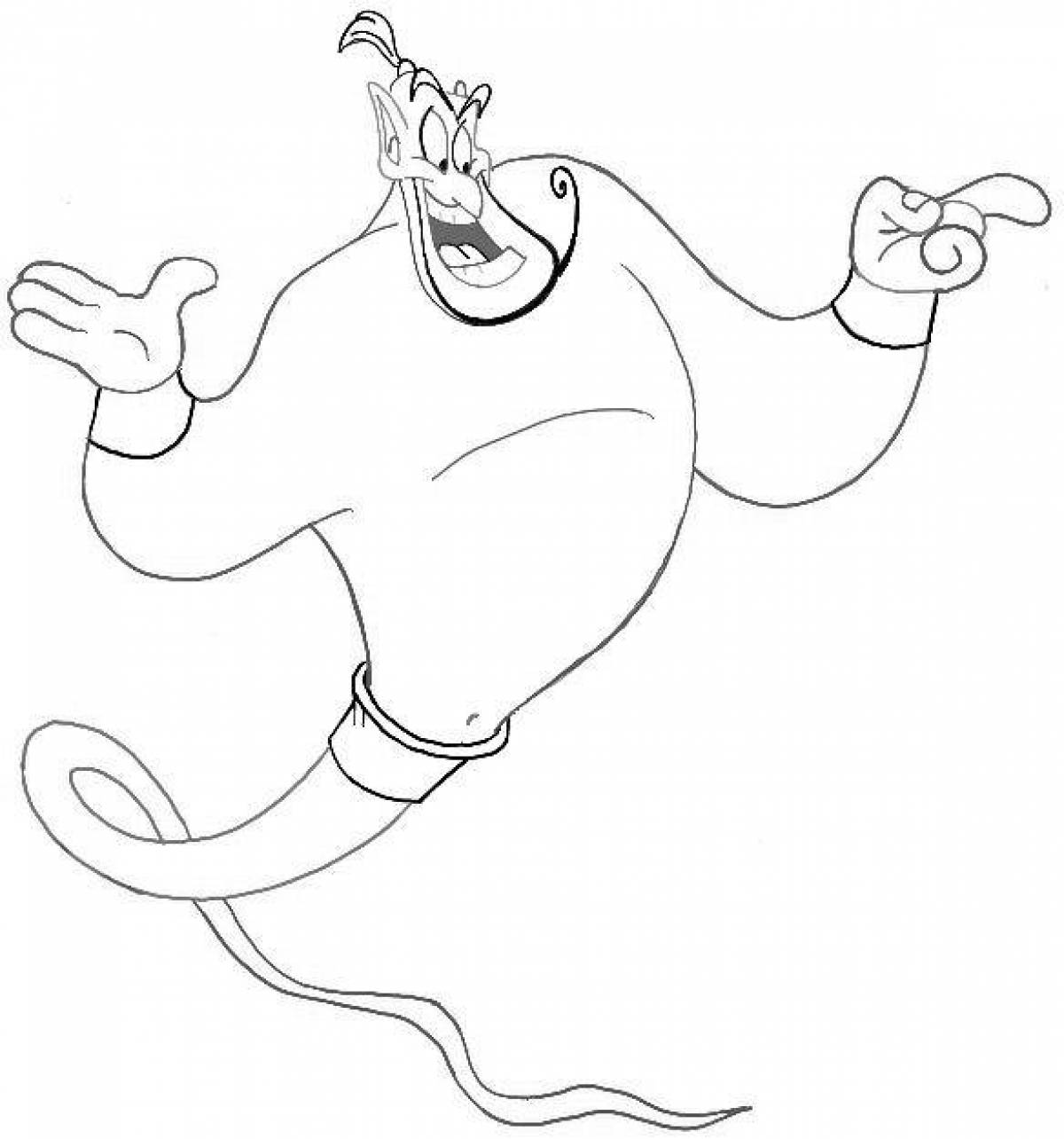 Genie's Wild Coloring Page