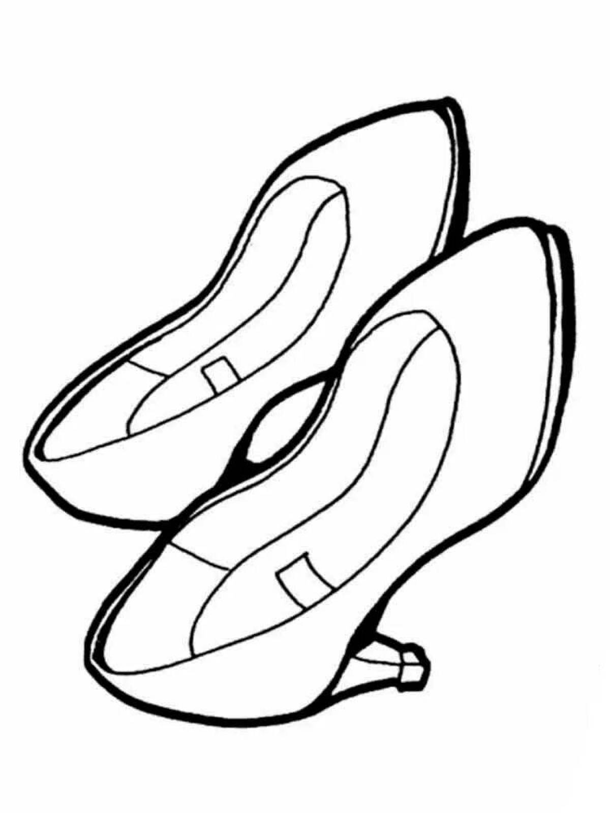 Coloring page sweet slippers