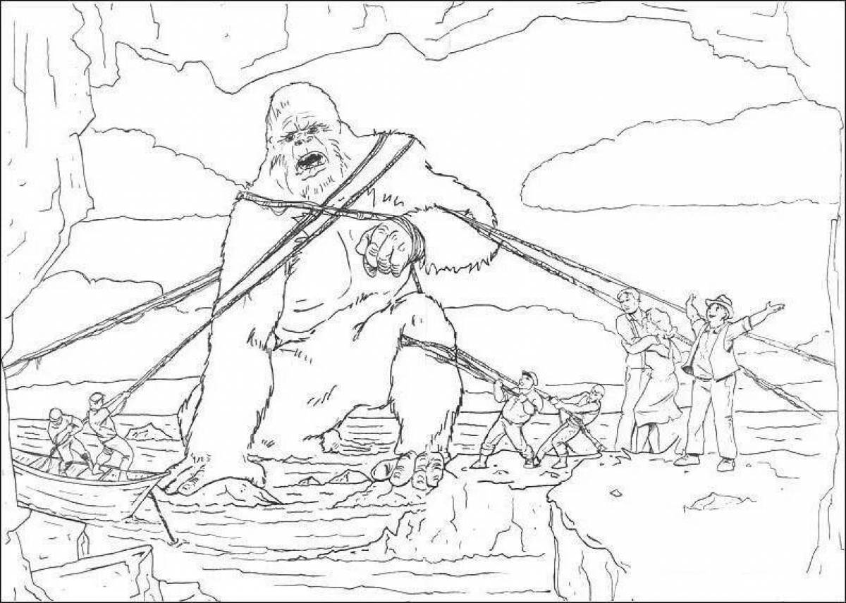 Deluxe King Kong coloring page