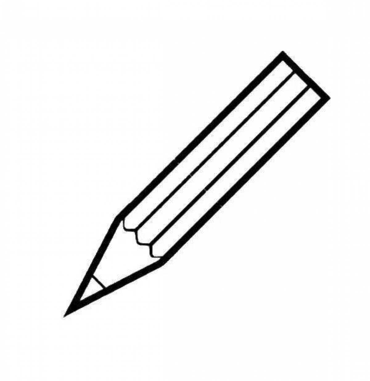 Сверкающая раскраска baby pencil