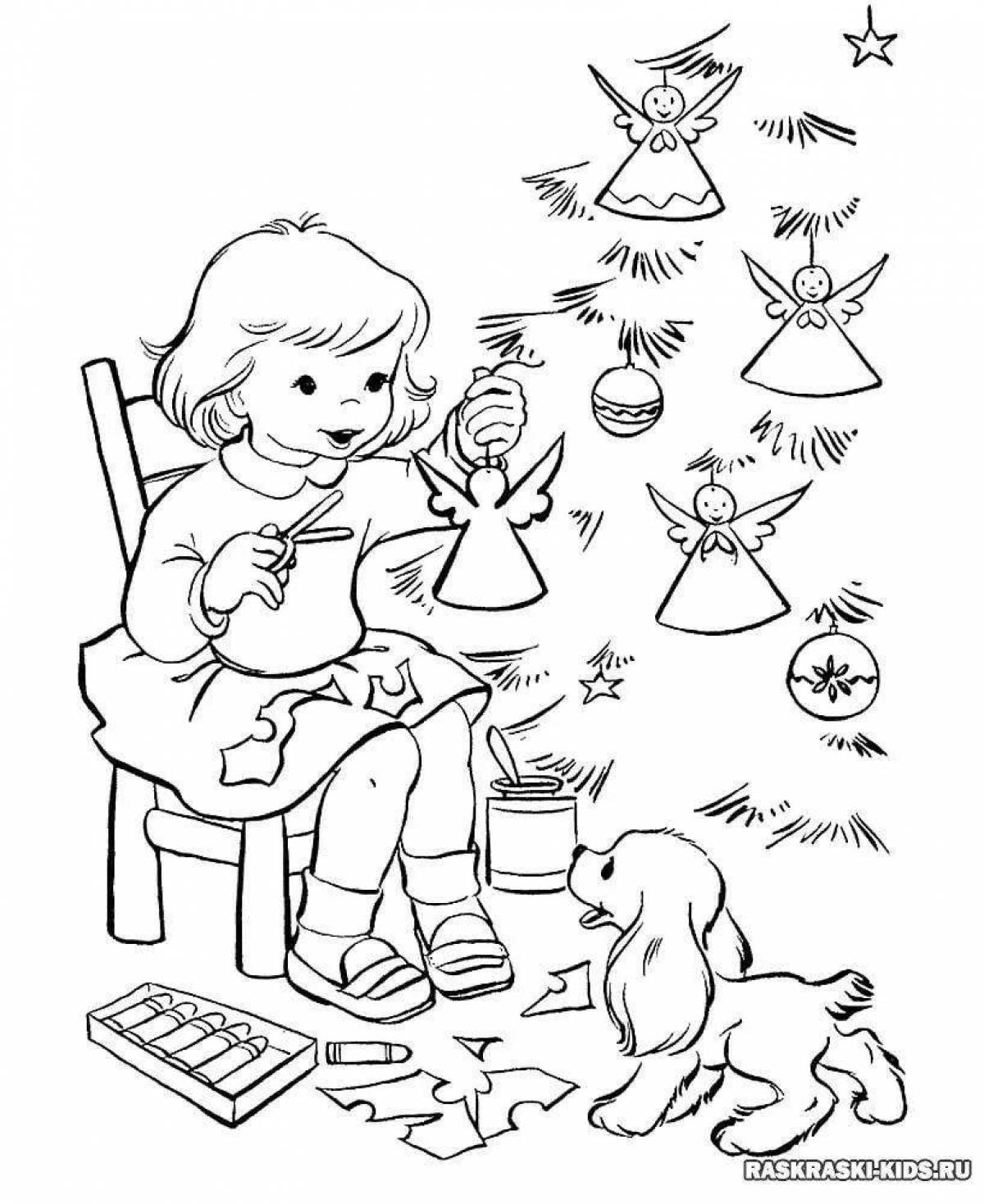 Adorable Christmas Coloring Pictures