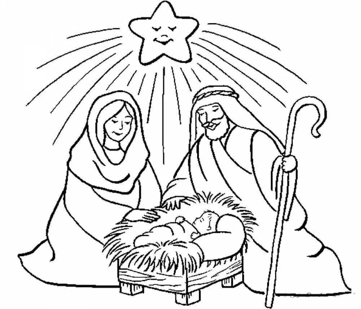 Exotic christmas coloring pictures