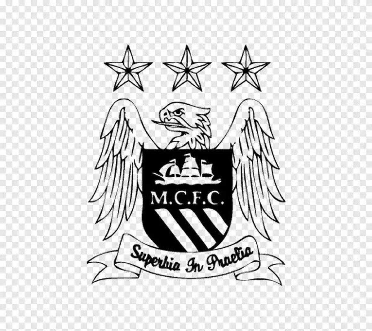 Shining Manchester United coloring page