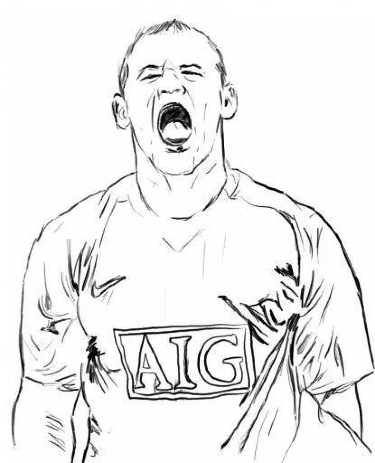 Glorious manchester united coloring page