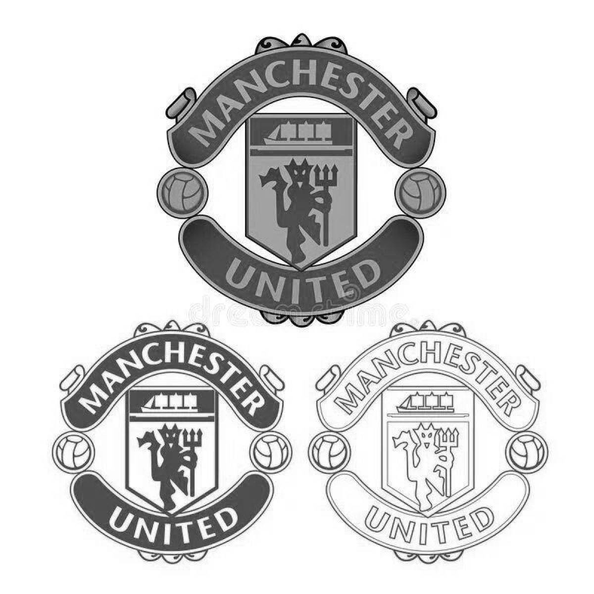 Manchester united awesome coloring page