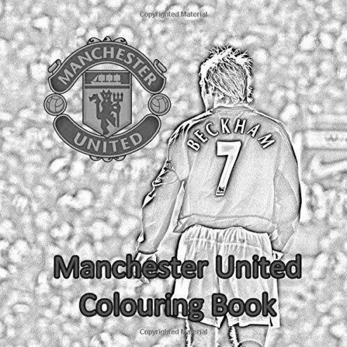 Manchester United brightly colored coloring page