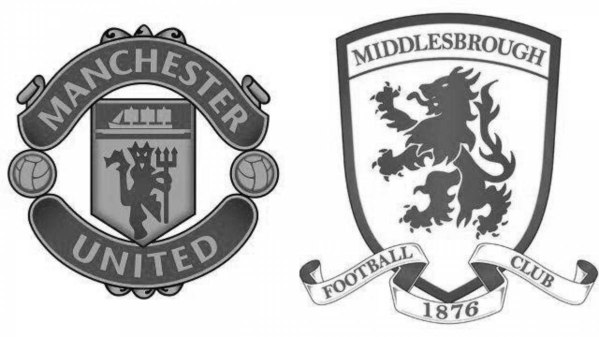 Brilliantly colored manchester united coloring page