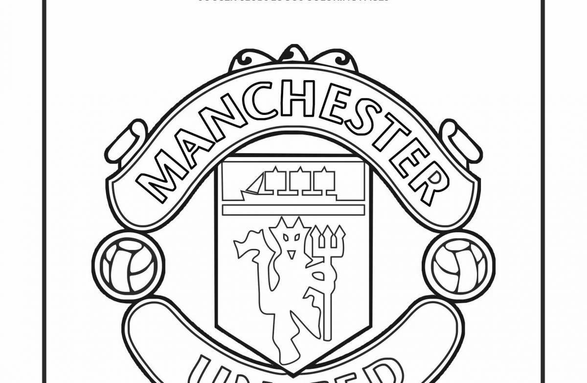 Brilliantly shaded manchester united coloring book