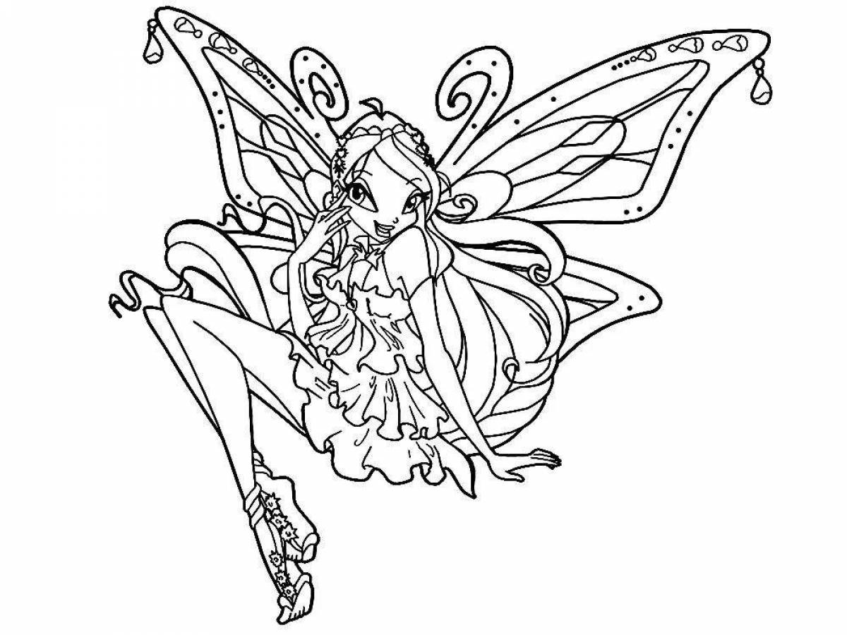 Beautiful winx coloring pictures