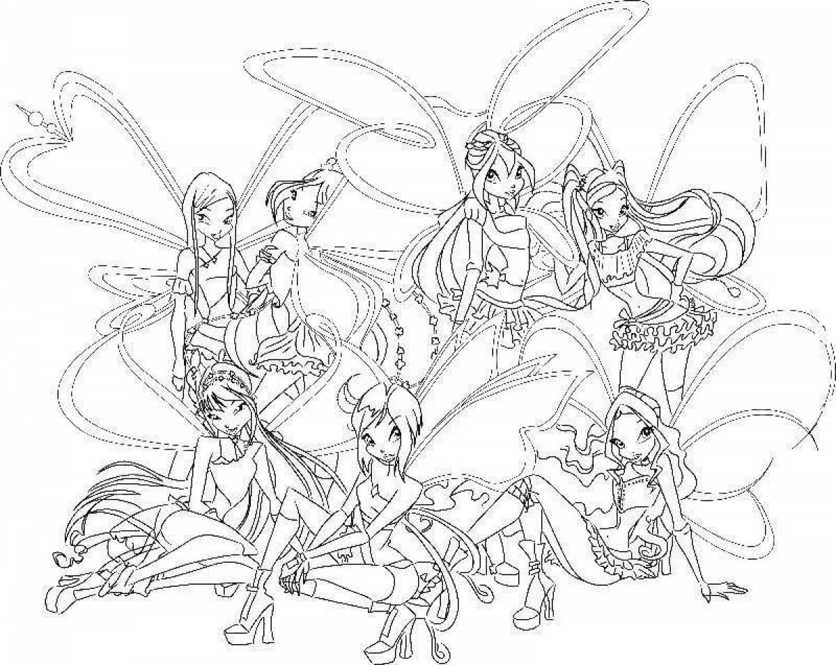Dazzling winx coloring pictures