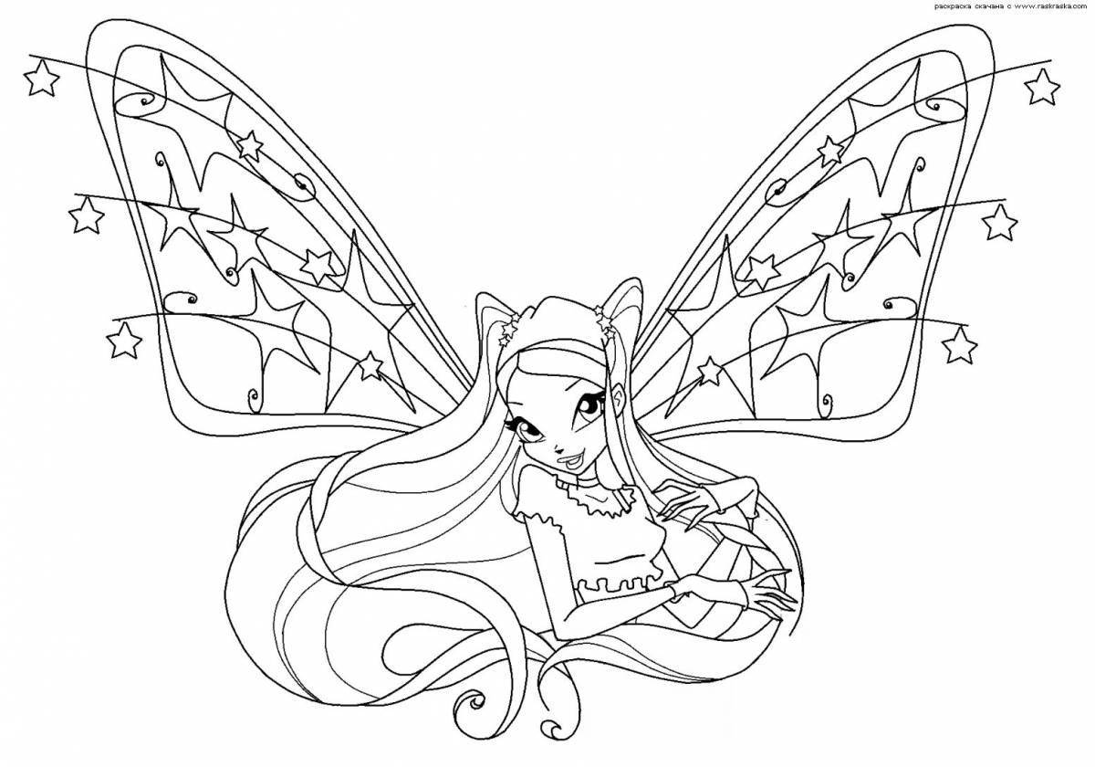 Mystical winx coloring pictures