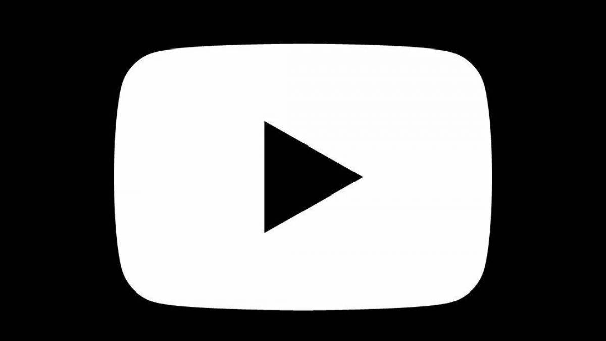 Youtube big button coloring page