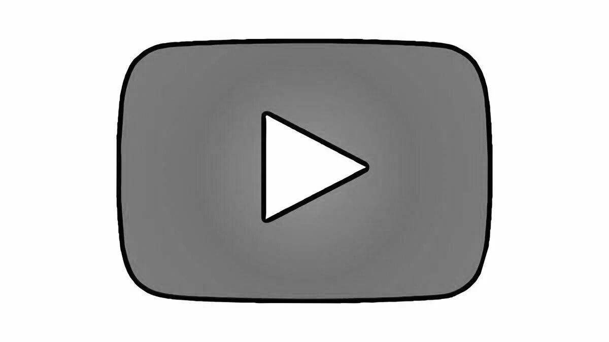 Majestic youtube button coloring page