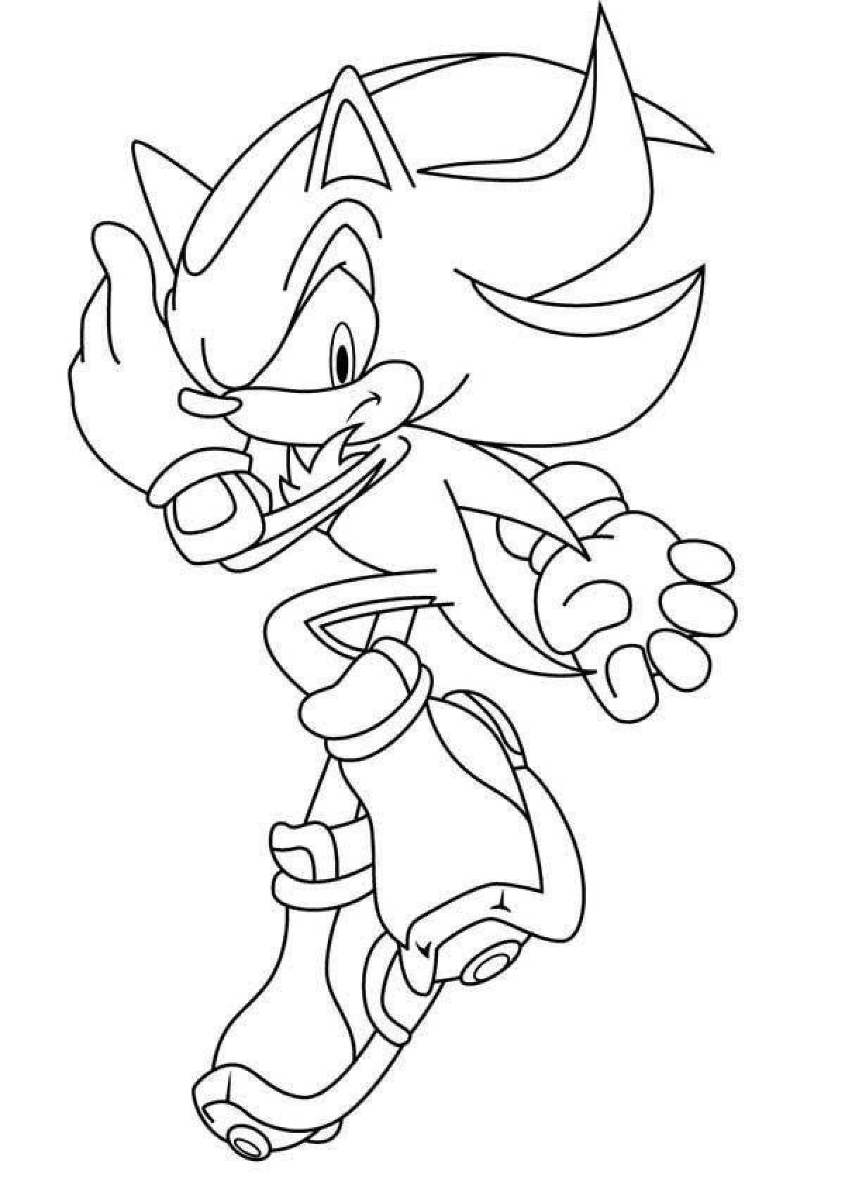 Comic coloring sonic game