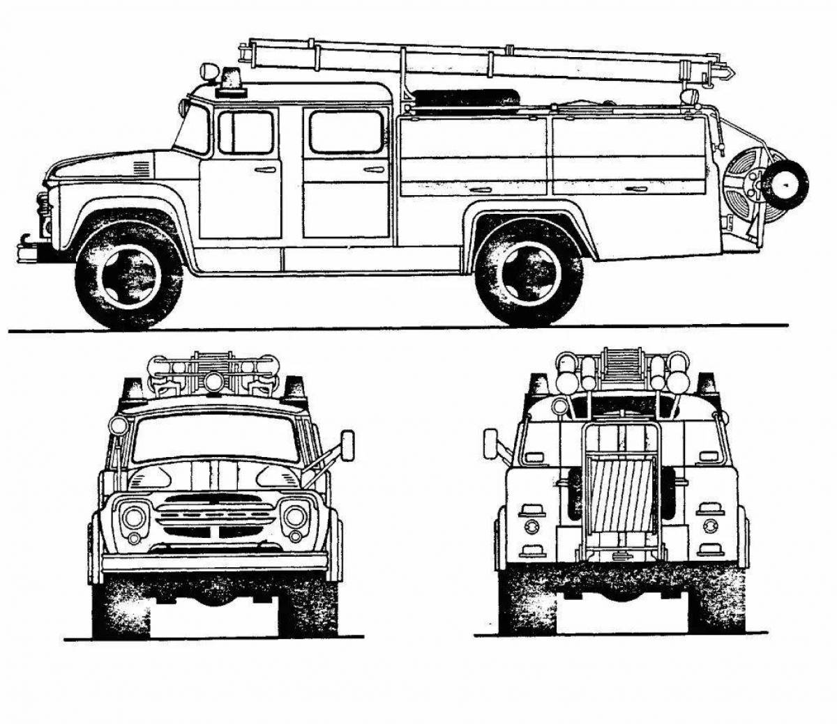 Magnificent Zil 130 coloring book