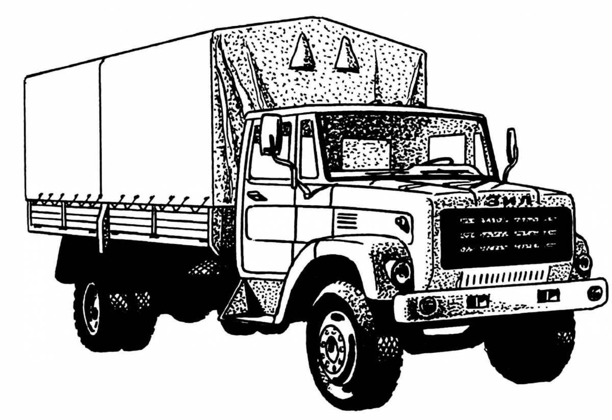 Gorgeous zil 130 coloring page