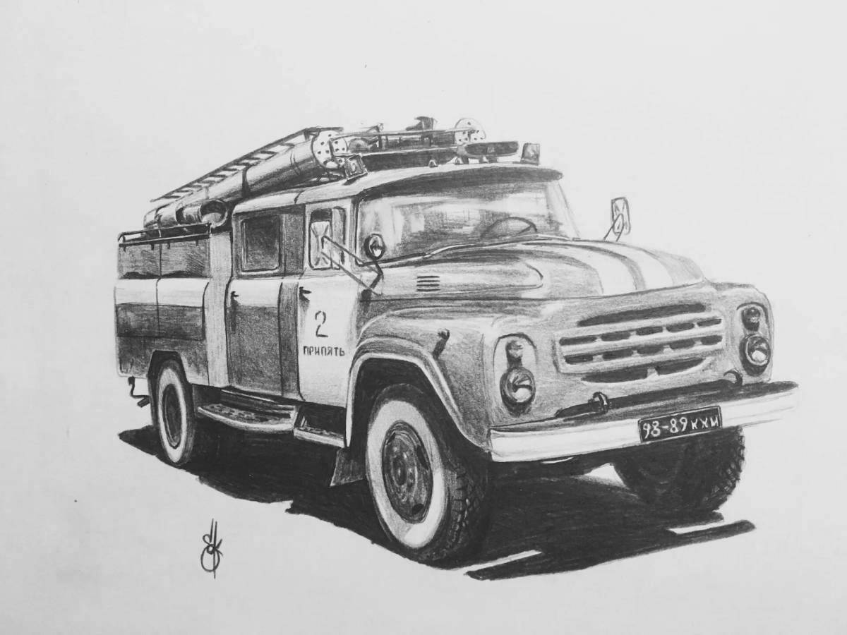 Glorious zil 130 coloring page