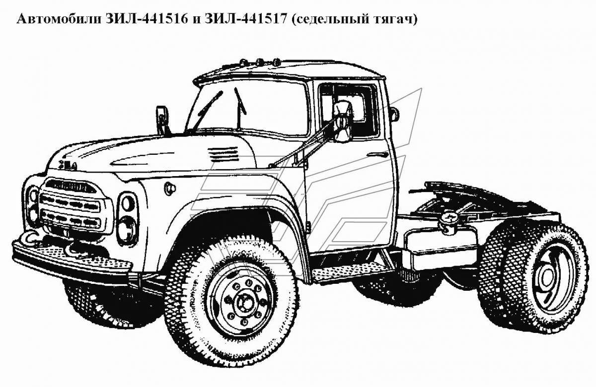 Entertaining coloring ZIL 130