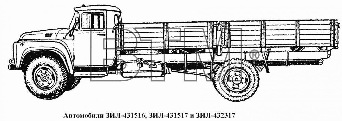Zil 130 animated coloring page