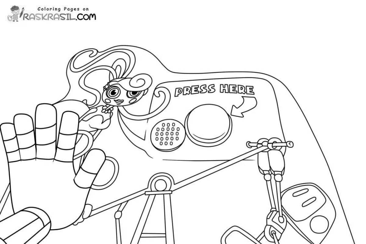 Poppy playtime fairytale coloring page