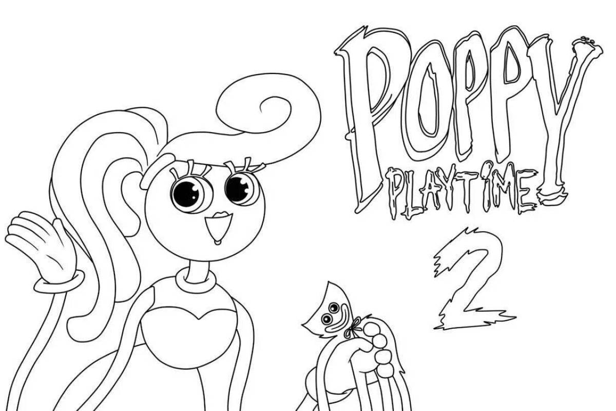 Poppy playtime fun coloring book