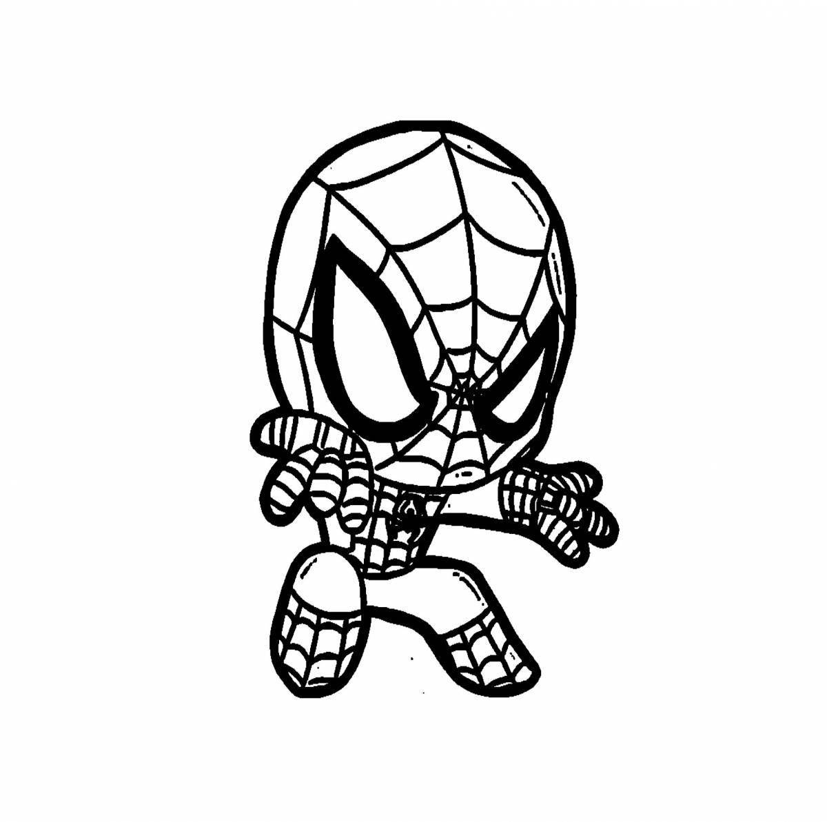 Fearless little spiderman