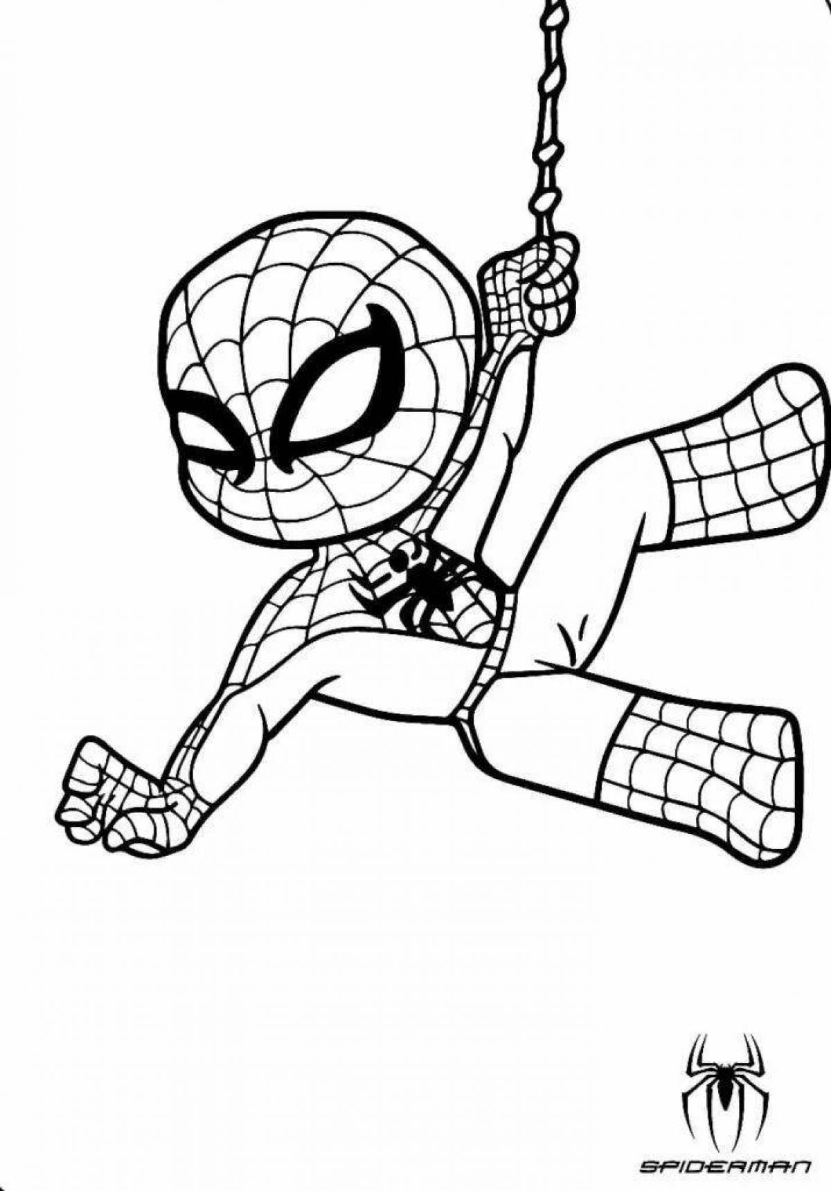 Sporty-looking little spider-man
