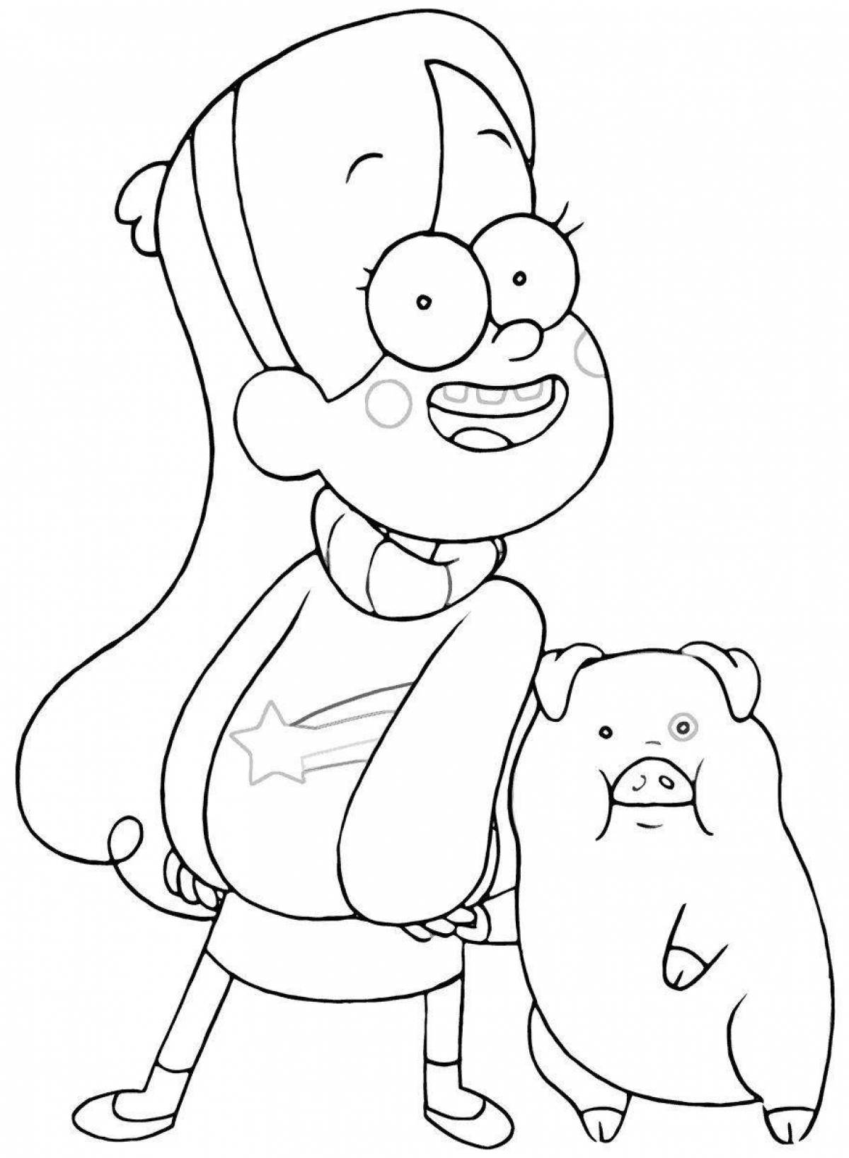 Gravity falls live coloring page