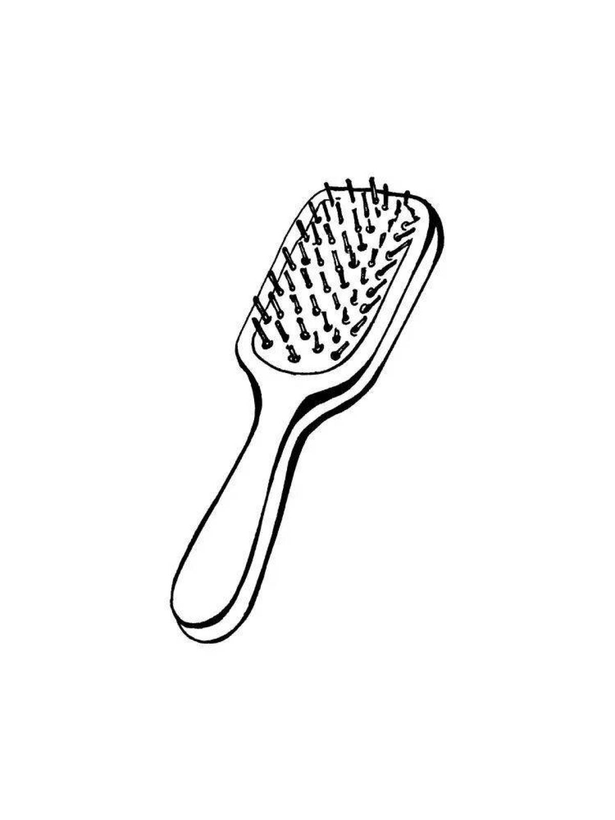 Rampant comb coloring page for kids