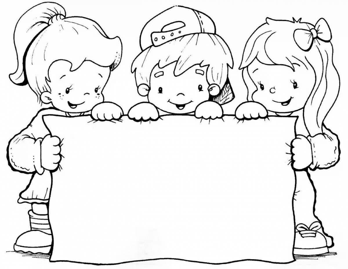 Coloring page cheerful international thanksgiving day