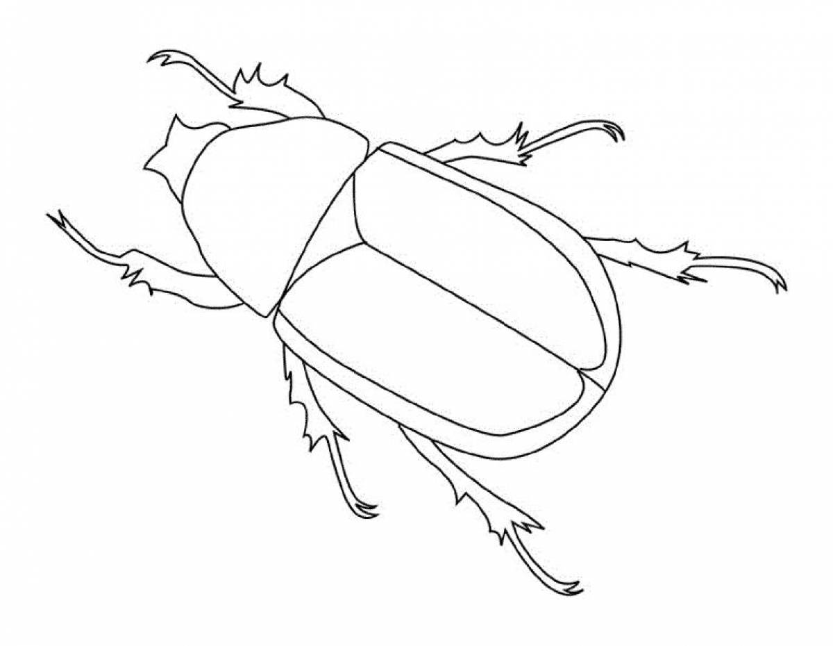 Майский жук рисунок