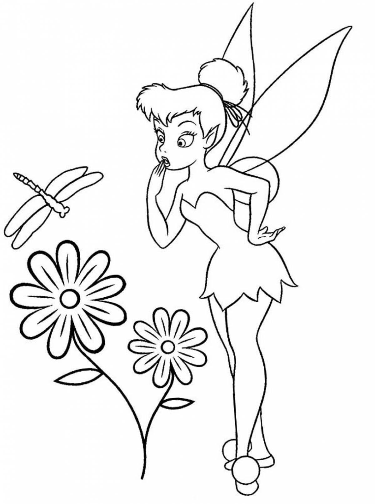 Photo Fairy and dragonfly