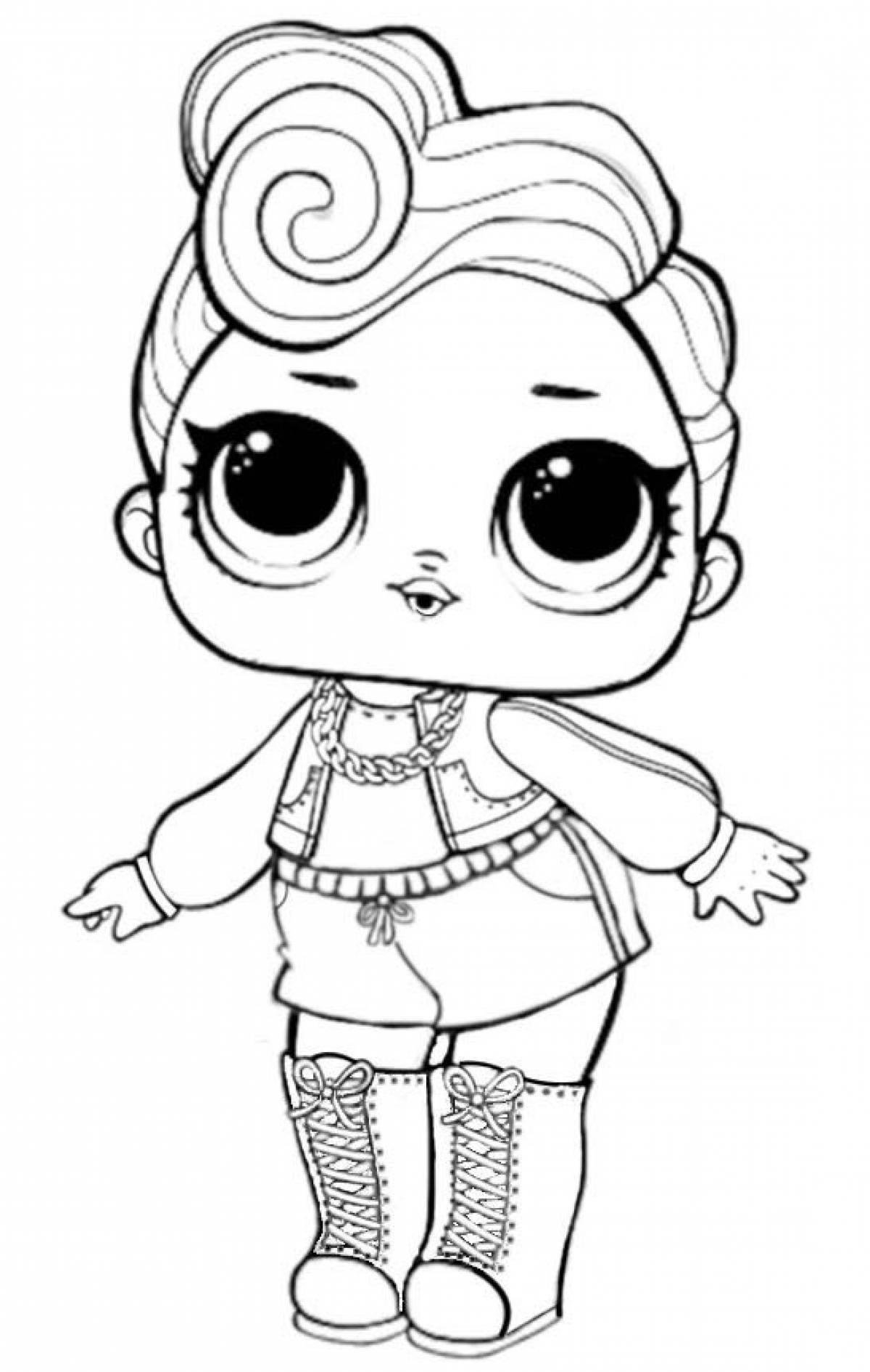 Photo Lol doll coloring page