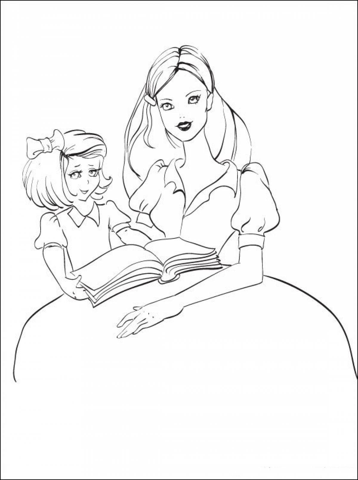 Фото Мама и дочка с книгой