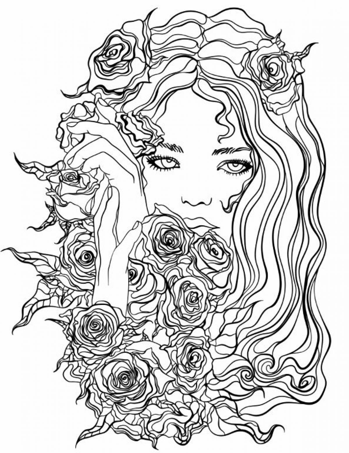 Woman coloring pages