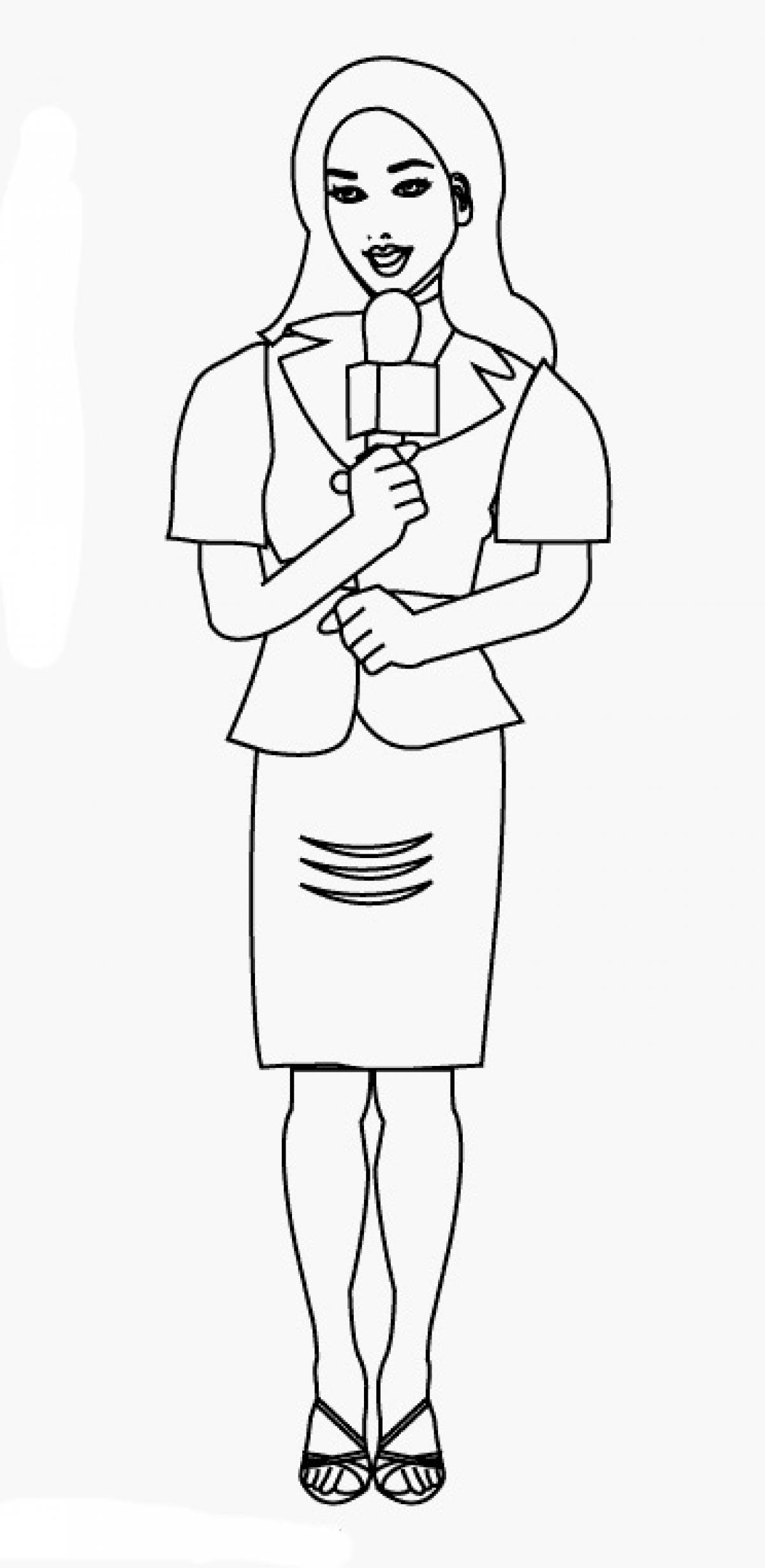Photo Woman coloring page