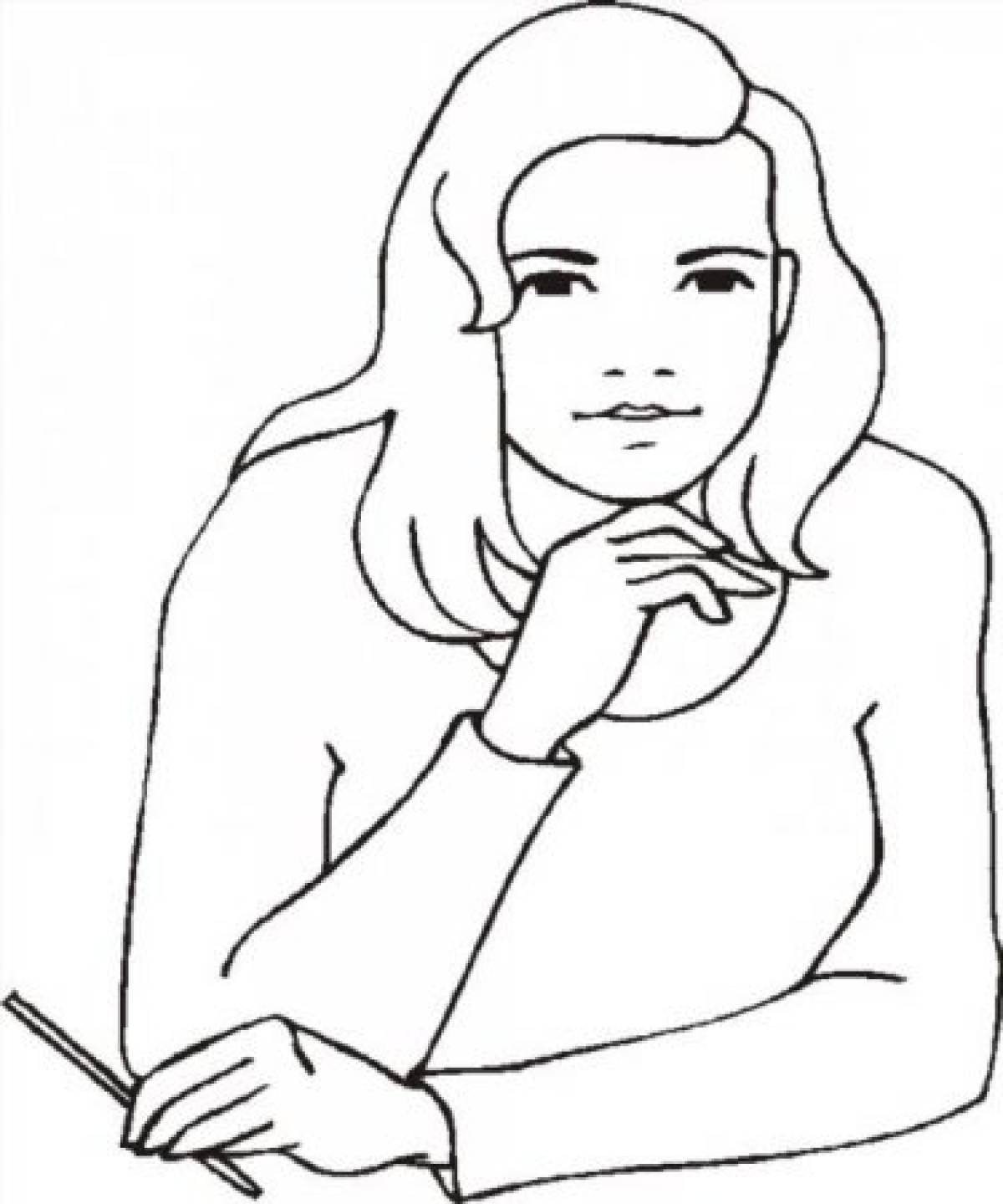 Photo Woman coloring pages