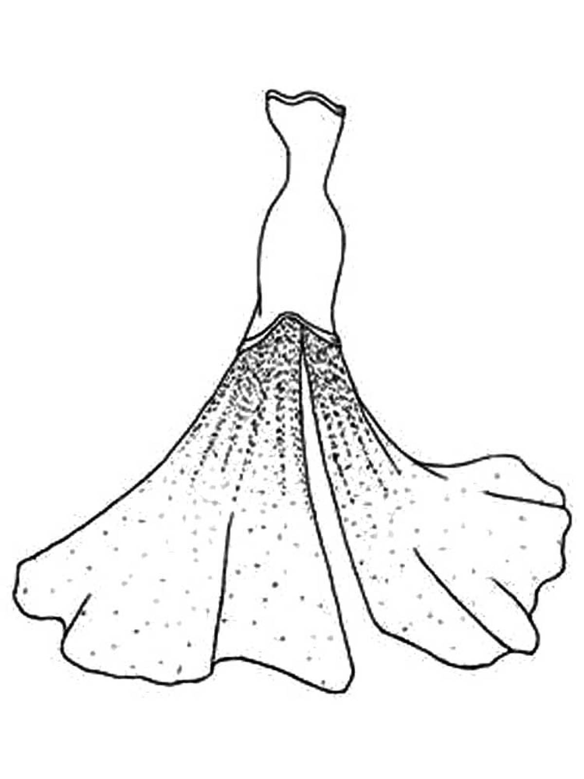Фото Платье со шлейфом