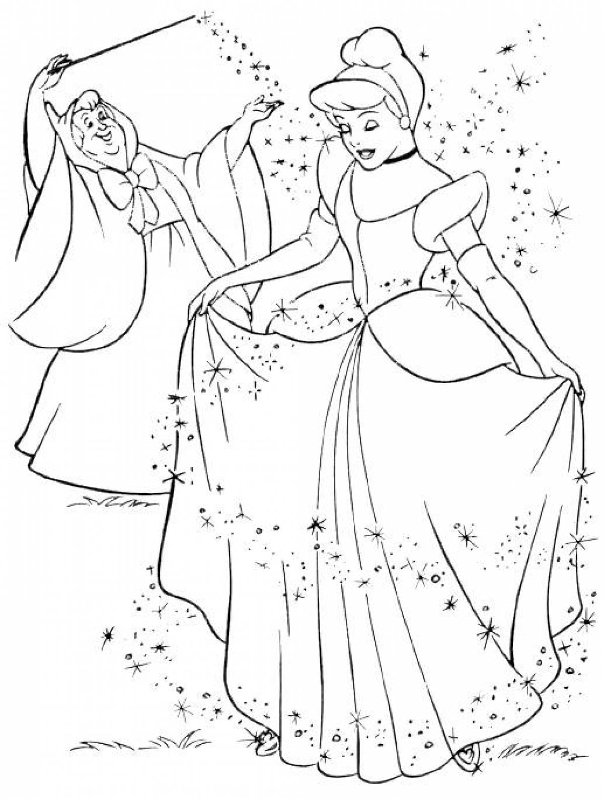 Cinderella and godmother