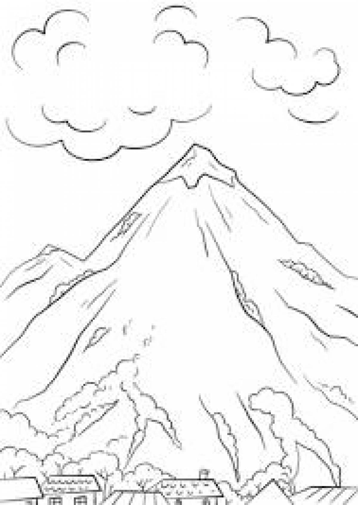 Landscape lonely mountain