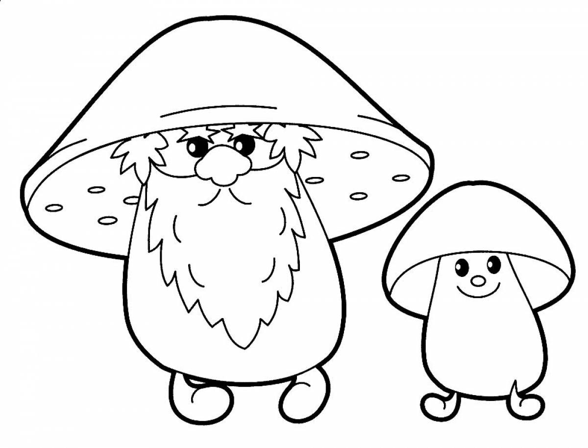 Mushrooms with a beard