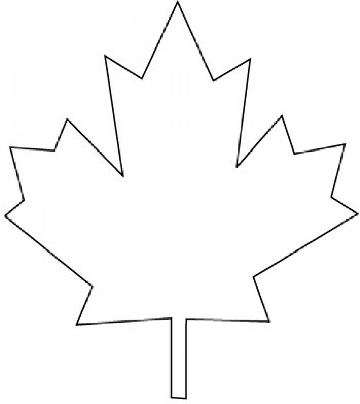 Maple leaf stencil