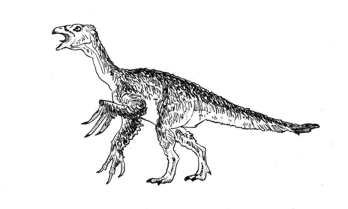 Теризинозавр картинки для срисовки