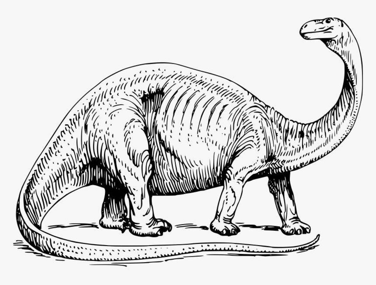 Как нарисовать бронтозавра поэтапно
