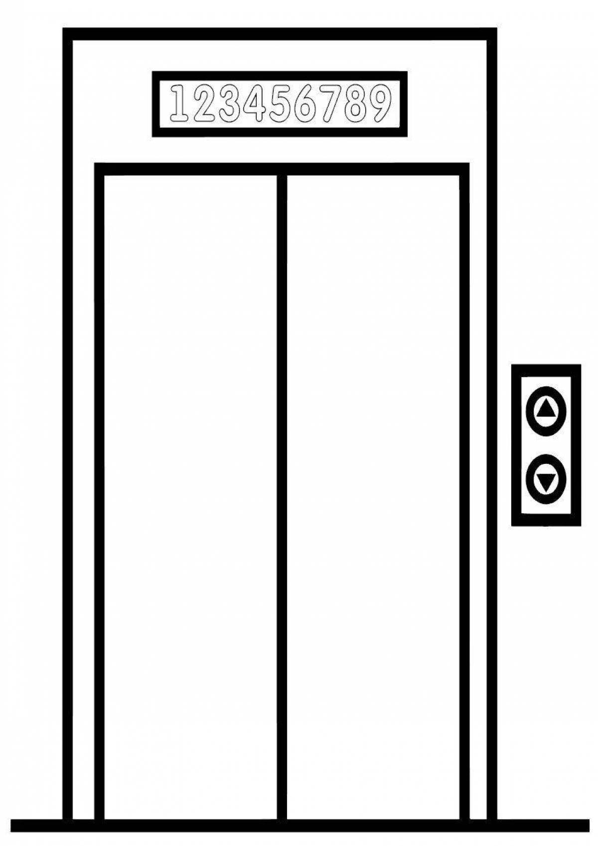 Схематичное изображение лифта
